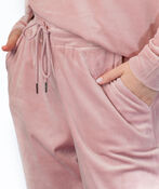 BabyPink Velour Sweatpants, Pink, original image number 3