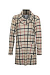 Plaid Tunic with Cowl Neck, Brown, original image number 0