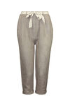 Cropped Linen Pant , Taupe, original image number 0