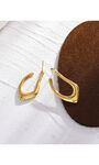 TARAJI Abstract Shaped Hoop Earrings, Gold, original image number 3