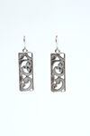 Swirl Earrings, Silver, original image number 0
