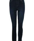 Basic Pull-On Knit Taper-Leg Stretch Jegging Jeans, , original image number 2
