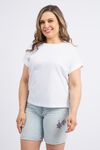 Drapey Luxe Tee, White, original image number 0