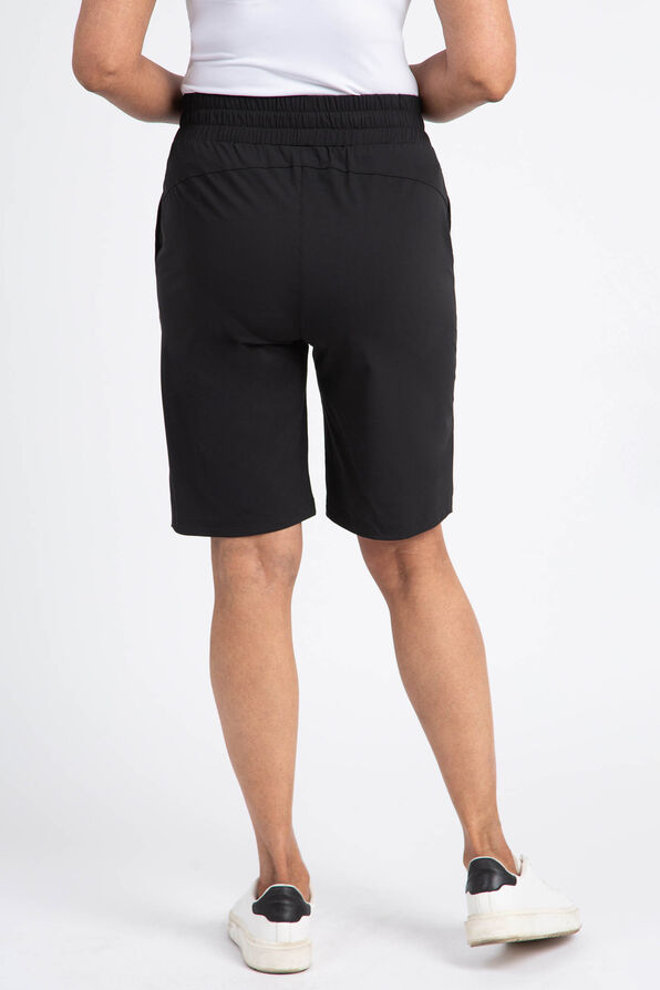 4-Way Stretch Pull-On Golf Shorts, Black, original image number 2