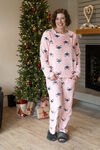 Super Soft Super Fuzzy Pink Fox Cutest Pajama Set, Pink, original image number 2