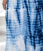 Sleeveless Tie-Dye Midi Dress, Blue, original image number 2