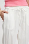 Pull-On Linen Blend Trousers, White, original image number 2