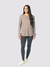 The-Extra Waffle Henley, Taupe, original image number 1
