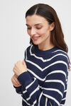 Striped Knit Sweater, Blue, original image number 2