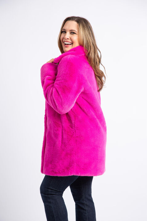 Faux Fur Coat , Pink, original