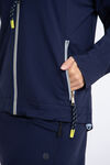 Long Sleeve Golf Jacket w/ Hood, Navy, original image number 4