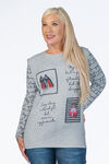 Red Heels Sweater, Grey, original image number 0