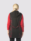 Sway Hooded-Tunic Vest, Red, original image number 1