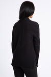 Long Sleeve Ribbed Cardigan, Black, original image number 2