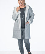 Heathered-Grey Fall Jacket, Grey, original image number 2