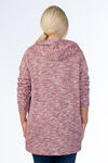Heathered Hoodie Sweater, Beige, original image number 1