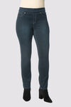 Basic Pull-On Knit Taper-Leg Stretch Jegging Jeans, , original image number 1