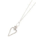 Heart Necklace Set, Silver, original image number 0