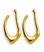 TARAJI Abstract Shaped Hoop Earrings, Gold, original image number 4