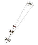 Dragonfly Mixed Necklace Set, Multi, original image number 1