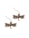 Dragonfly Earrings, Silver, original image number 0