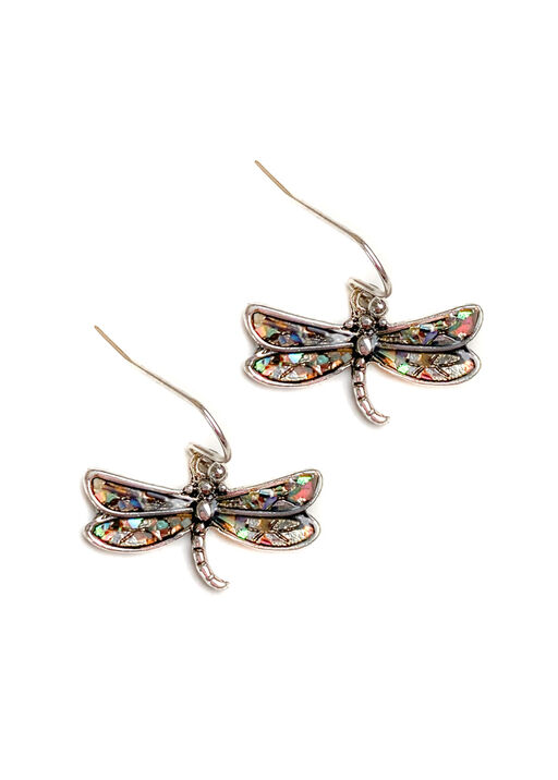 Dragonfly Earrings, Silver, original