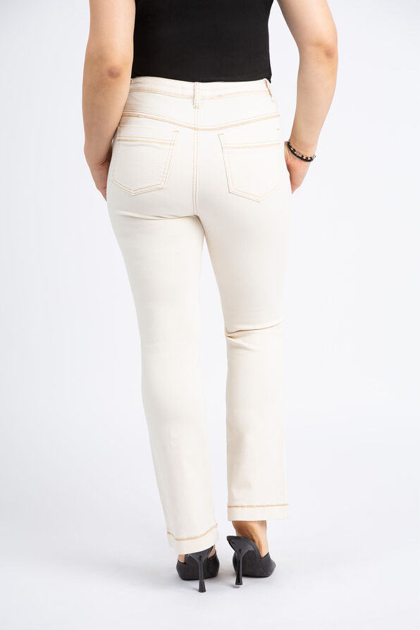 Brooke Microflare Jeans, Off White, original image number 2