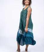 Sleeveless Midi Tie-Dye Dress, , original image number 1