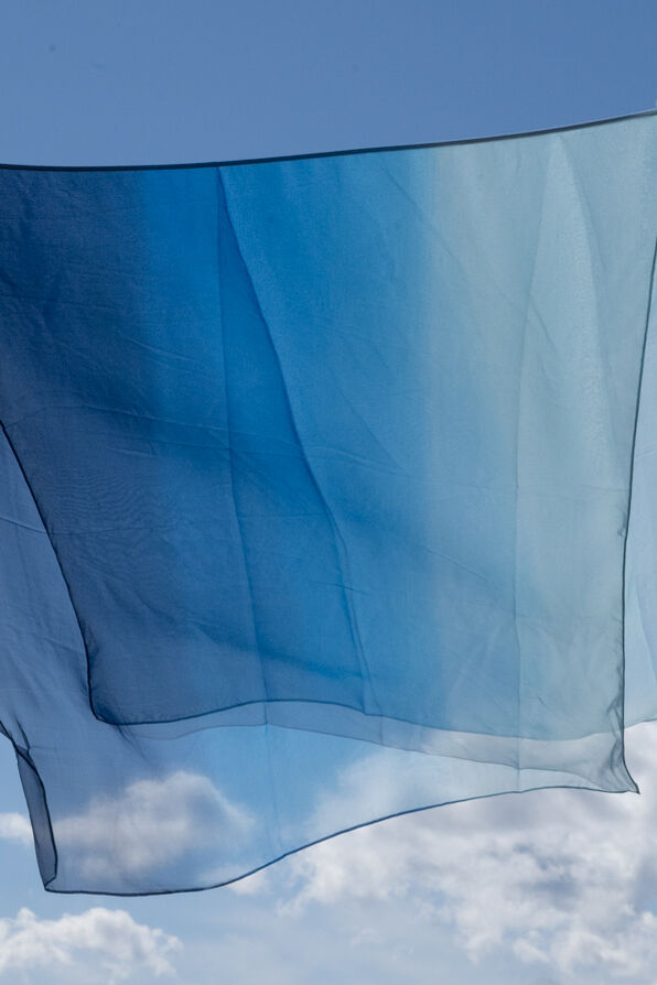 Ombre Scarf, Blue, original image number 0