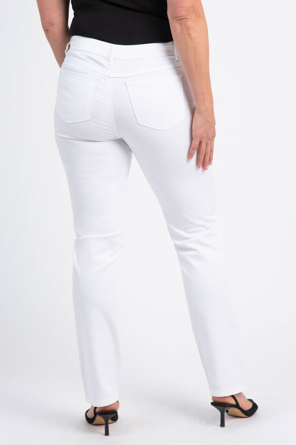 5 Pocket Colored Jeans, White, original image number 2