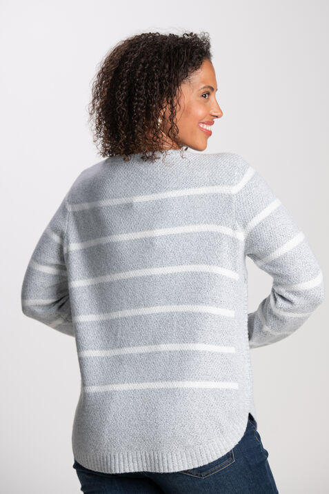 In Motion Striped Knit Sweater, Grey, original