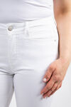 Bermuda Shorts w/ Side Slits, White, original image number 3