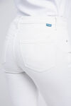 Cassie Mid Rise Cropped Pants, White, original image number 4