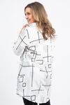 ¾ Button-Up Tunic, White, original image number 3