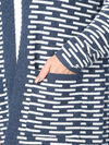 Rectangular Two Pocket Cardigan, Navy, original image number 2