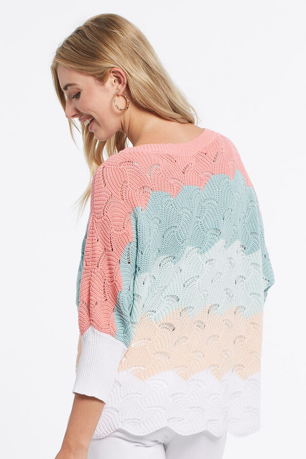 Pointelle Cali Sweater , Pink, original image number 1