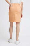 Colored Denim Pencil Skirt, Orange, original image number 1