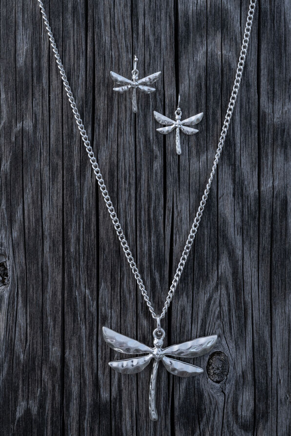 Dragonfly Long Necklace Set , , original image number 1