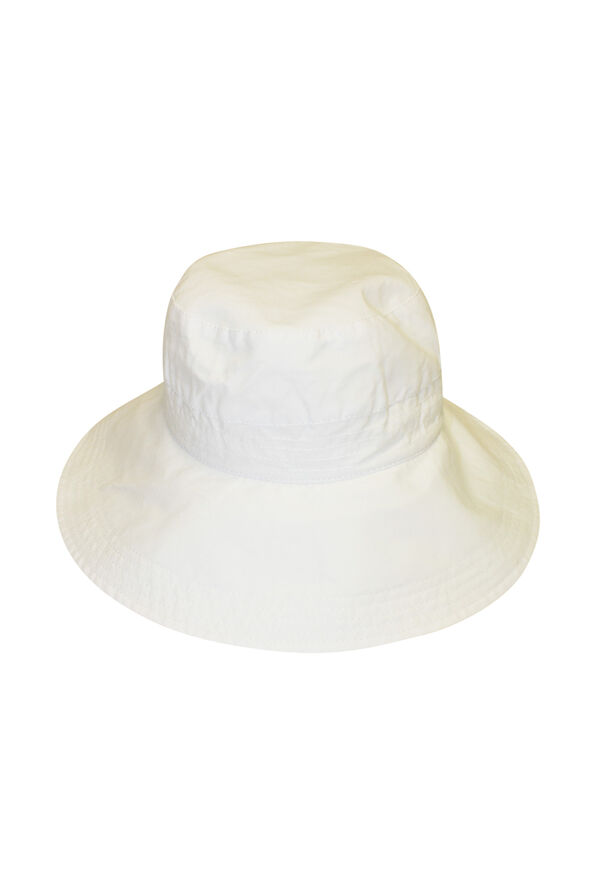 Packable Wide Brim Golf Bucket Hat, White, original image number 0