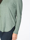 Connie Shirt-Tale Top, Green, original image number 1