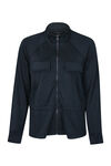 Front Zip Casual Jacket, Black, original image number 0