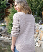 Cable-Knit Shirt-Tail Sweater , , original image number 2