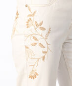Ivory Embroidery Capri, White, original image number 3