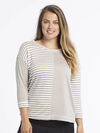 Multi-Stripe Linen-Mix Shirt, Olive, original image number 0