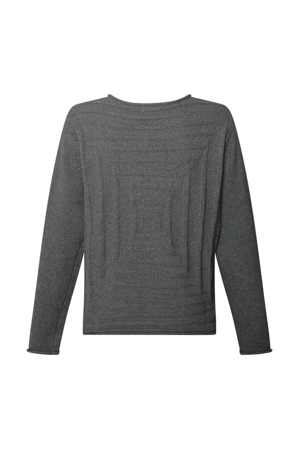 Natasha Roll Neck Sweater, Grey, original image number 1
