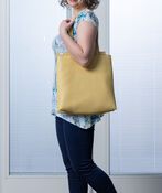 Vegan Leather Double Duty Tote, Yellow, original image number 6