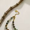JULIETA India Agate Stones & Gold Necklace, Green, original image number 3