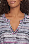 Very Mixed-Pattern Blouse, Purple, original image number 2
