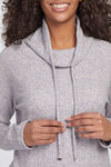 Side-Tie Lightweight Sweater Active Top, Grey, original image number 1