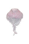 Dot Lace Scarf with Fringe, Pink, original image number 0